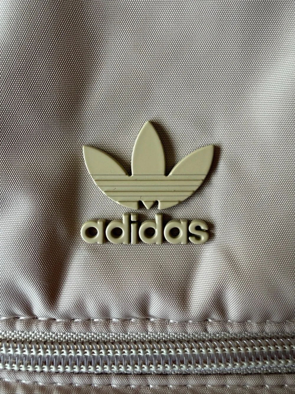 Adidas Originals Nylon Tote Crossbody Bag Beige Adjustable Strap